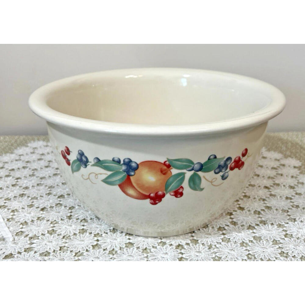 Corelle Coordinates Fruit Harvest 2 Qt Stoneware Mixing Bowl Micro & Oven Safe